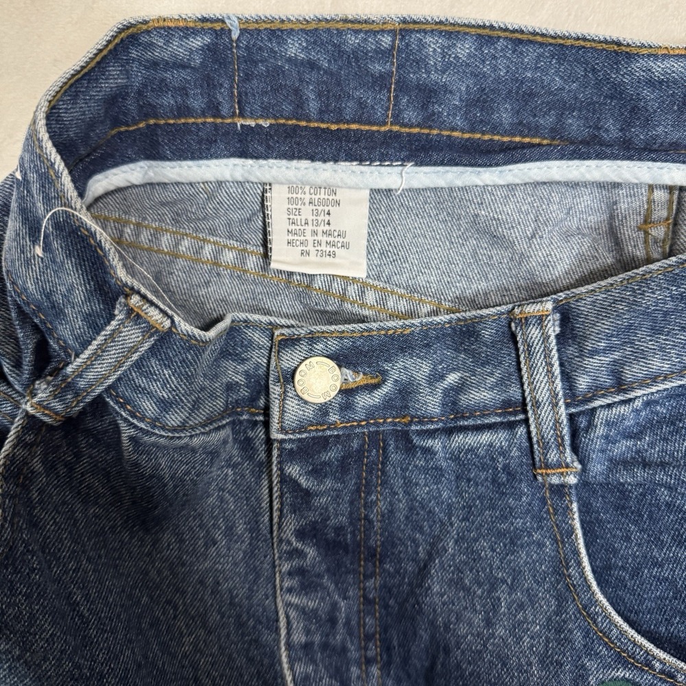 Vintage Embroidered High Waist Mom Jeans 13/14 Size 4 6 28 Festival Hippie Boho - Picture 7 of 16